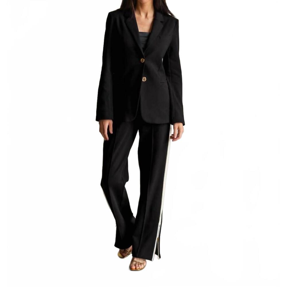 NEW CARE TUCKER jordan interlock pants in black